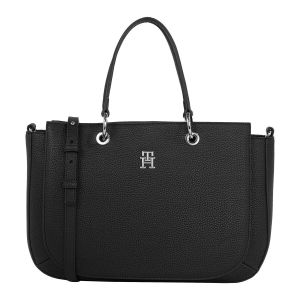 Tommy Hilfiger Sac cabas Emblem grainé Noir - Couleur Noir - Taille Taille unique