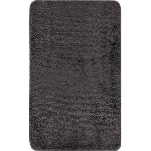 Image de Surya Tapis de Bain Séchage Rapide, Tapis Salle de Bain Antidérapant et Ultra Absorbant pour Sortie de Douche, Tapis Lavable en Machine et Facile d'entretien, Tapis Bain Epais Uni 50x80cm - Gris