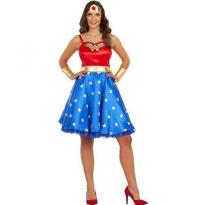 D&eacute;guisement Wonder Woman femme - Funidelia- 114519- Super h&eacute;ros DC Comics Ligue de justice dAm&eacute;rique Halloween carnaval et Noel