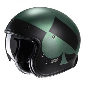HJC Casque jet V31 Kuz vert/noir mat- 2XL