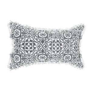 Image de Coussin Déco "Arabesque" 30x50cm Gris