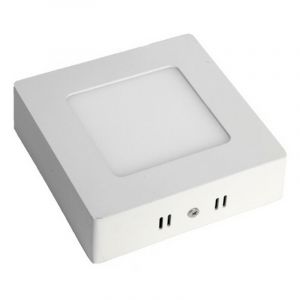 Digilamp - Plafonnier led Carré en saillie 6W 120x120mm Blanc Froid 6000K