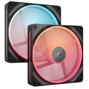 Corsair iCUE LINK LX140-R RGB Dual Pack - Noir + iCUE LINK System Hub