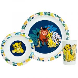 Fun House DISNEY ROI LION - Ensemble repas (assiette, bol, verre)