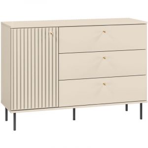 Selsey - caletto - Buffet 3 tiroirs - 120 cm - beige