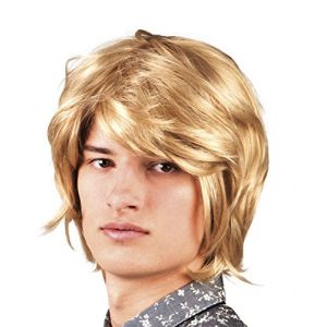 Perruque blonde courte adulte