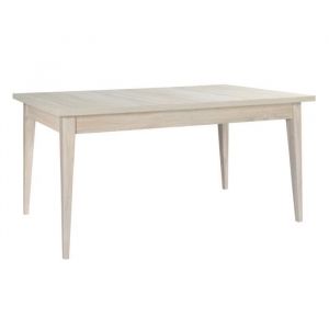 Table extensible 10 personnes pour salle à manger style scandinave MALMO. Coloris chêne clair.
