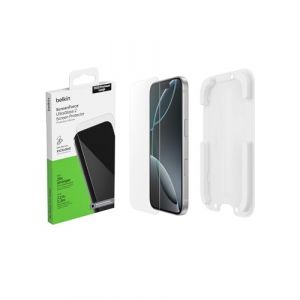 Belkin ScreenForce UltraGlass 2 - Protection d'écran antimicrobienne pour iPhone 17 Pro Max