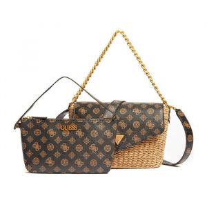 Image de Guess MINI SAC D’EPAULE LILICA RAPHIA Marron