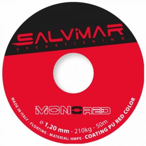 SALVIMAR MONORED Sangle. Mixte, Rouge, diametro 1,80mm x 50mt