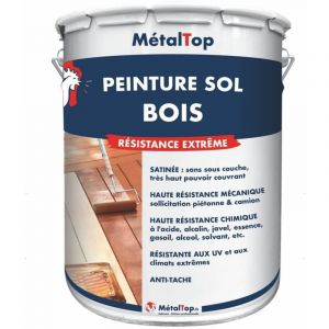Peinture Sol Bois - Ivoire - Ton pierre - RAL 1015 - Pot 1L