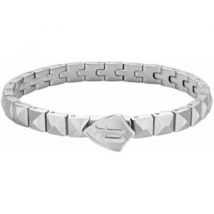 Police Bracelet Pour Femme - Pejlb2010302 - Acier Inoxydable - 18 Cm - Gris