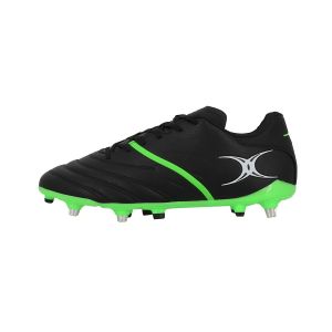 Gilbert Chaussures Rugby Boot S/St X20 Pwr 6s Bk/Fg Noir