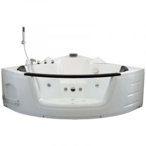 Home Deluxe - Baignoire balnéo avec luminothérapie laguna l compact - 140 x 140 cm