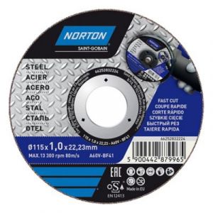 Norton clipper Disque de coupe métal 115x1x22,2 mm