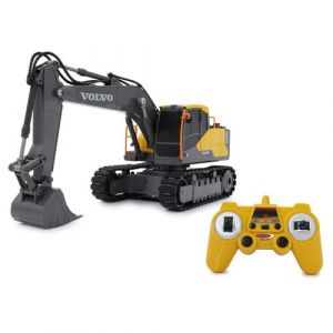 Jamara Pelleteuse Volvo EC160E 1:26 2,4 GHz - 2,4 GHz - 2,4 GHz pour multijoueur, Licence Officielle, entraînement à chenilles, télécommandée