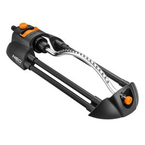 Arroseur oscillant, barre m&eacute;tallique, 18 buses, jet r&eacute;glable - NEO TOOLS