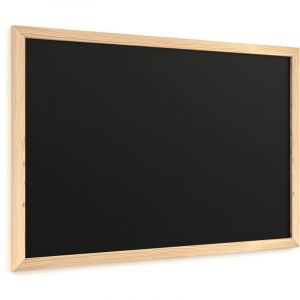 Tableau noir à craie 60x40 cm avec cadre en bois ECO