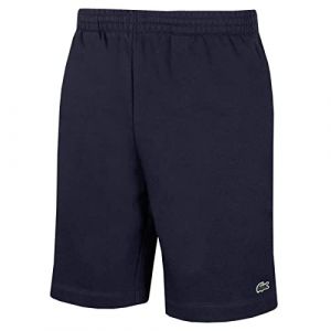 Lacoste Short homme en molleton gratt&eacute; de coton biologique Taille 4XL Bleu Marine