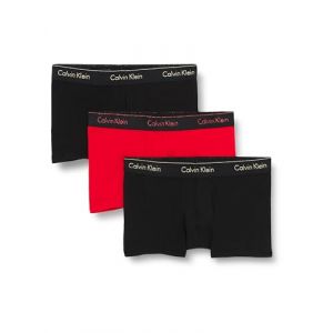 Calvin Klein Trunk 3pk 73a Caleçon Homme, B- W Bk Wb, Rg- Bk Wb, B- Bk Wb, M