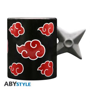 Abysse Corp Mug 3d Anse - Naruto Shippuden - Shiruken Akatsuki