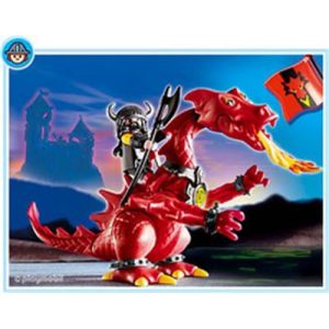 Image de Playmobil 3327 - Dragon rouge et Chevalier