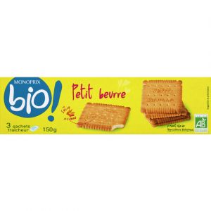 Monoprix Bio Petit beurre bio au sucre de canne - Le paquet de 150g