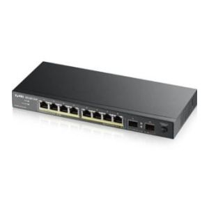 Zyxel GS1100-10HP - Switch Gigabit non administrable (8 x 10/100/1000) (PoE+) + 2 x Gigabit SFP