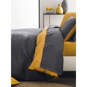 Image de Origin Housse de Couette Bicolore en Bambou, 140 x 200 cm, &Eacute;corce