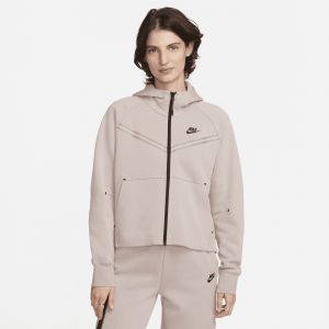 Nike Sweat &agrave; capuche enti&egrave;rement zipp&eacute; Sportswear Tech Fleece Windrunner pour Femme - Marron - Taille L - Female