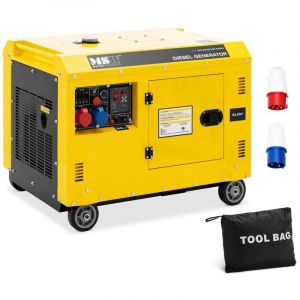 MSW Groupe électrogene diesel - 7220 / 8500 W - 30 L - 240/400 V - mobile - AVR - Euro 5