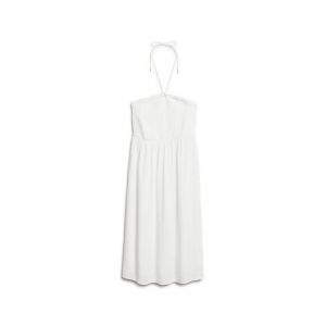 Superdry Robe de plage mi-longue smockée femme