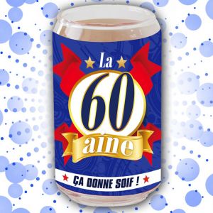 Verre canette Soixantaine