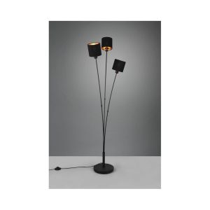 Image de Boutica-design Lampadaire Tommy Noir mat 3x40W E14