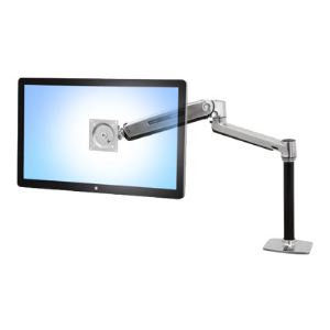 Ergotron 45-384-02 - Bras pour écran LCD assis-debout à monter sur un bureau LX HD