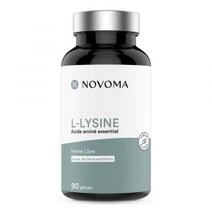 Image de NOVOMA L-Lysine 1500 mg, Acide Amin&eacute; Essentiel, Cure de 1 mois, Dosage optimal, Soutient le Syst&egrave;me Immunitaire et les Muscles, 90 G&eacute;lules V&eacute;g&eacute;tales, Fabriqu&eacute; en France