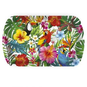 Fiesta guirca Plateau réutilisable toucan perroquet 39x24cm 31105