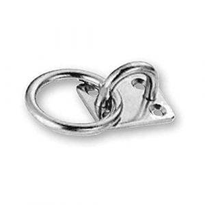 Image de Chapuis 891/5I Platine avec Anneau, Gris, 30 x 35 mm