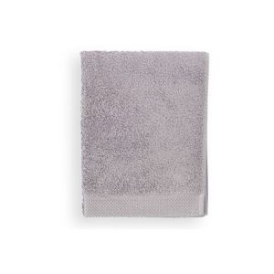 Image de Descamps Serviette de toilette La Mousseuse Pralin en coton 660g/m² Gris