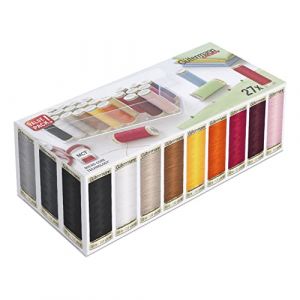 Gütermann Boîte de Rangement remplie de Fils à Coudre, Assorted, 27 Reel Box