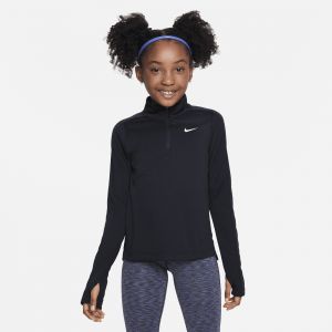 Image de Nike Haut à manches longues et demi-zip Dri-FIT pour ado (fille) - Noir - Taille XS - Female