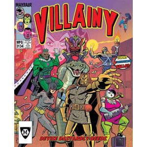 Mayfair Games Villainy Diabolical Doom-Dealing Doers of Dastardly Deeds Board Game