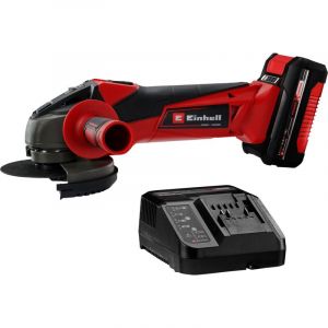 Einhell Meuleuse d'angle sans fil tc-ag 18/115 Li (1x4,0Ah) Power X-Change 4431133 115 mm + batterie, + chargeur 18 v 4