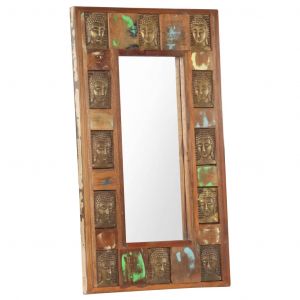 Image de VidaXL Miroir avec revêtement Bouddha 50x80 cm Bois de récupération