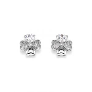 Amen Boucles d'oreilles &agrave; fermoir &agrave; poussette EQUBB 925 Argent