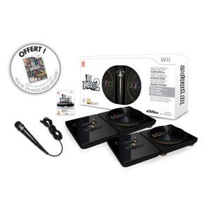 DJ Hero 2 - Edition collector : jeu + 2 platines + 1 micro (+ jeu DJ Hero inclus) [Wii]