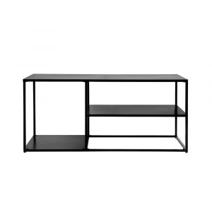 Meuble TV FILAR en métal - 112x50 cm - Noir