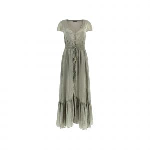 Guess Robe maxi col V femme Destiny