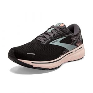 Brooks Ghost 14, Chaussure de Course Femme, Black Pearl Peach, 42.5 EU