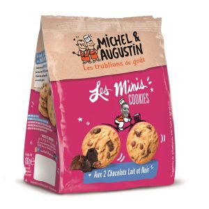 Michel et augustin Mini cookies 2 choco 100g